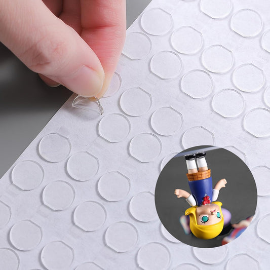 Adhesive Stick dots Two-Sided Sided Mounting Putty Stick Tack for Wall Hanging Crafts Balloons Festival Party Decorations,Clean Removable(0.6"*0.6"-320)