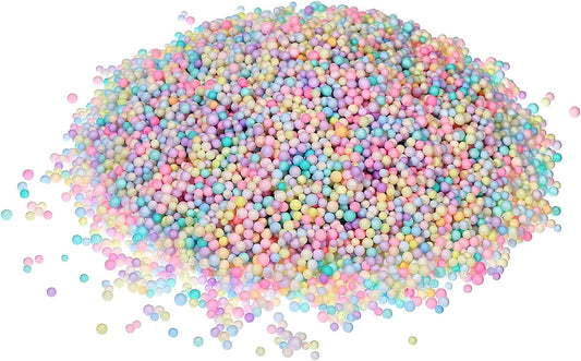 MECCANIXITY Foam Beads Foam Balls 2-3mm for Wedding and Party Decorations, Tiny Packing Balls, Arts DIY Crafts Supplies (Assorted Color,1 Pack Approx 8000pcs)