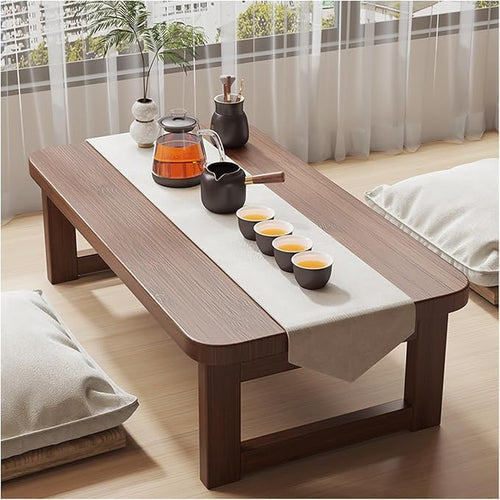 31.5in Japanese Floor Table, Vintage Tea Table Low Table, Rectangular Style by Unknown