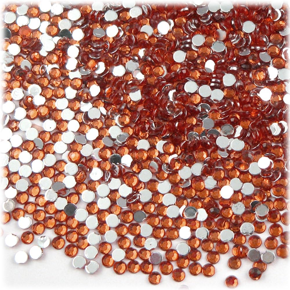 The Crafts Outlet 1,440pc Rhinestones Round 3mm (10ss) Flatback Light Pink
