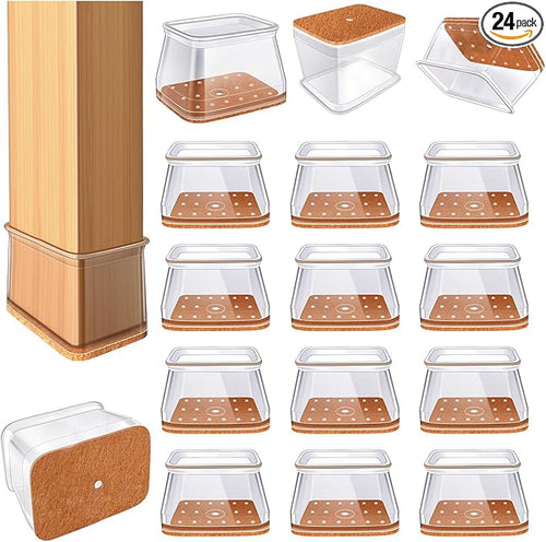 24 Pcs Chair Leg Floor Protectors by VIUME