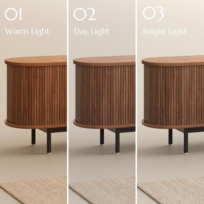 POVISON Fully-Assembled Mid Century Modern TV Stand - Image 6
