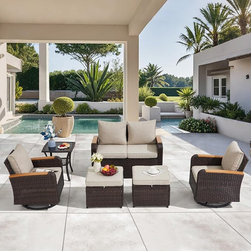 6 Pieces Outdoor Furniture Set - Image 2