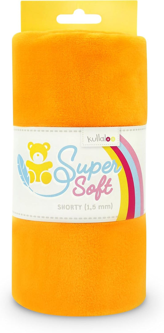 kullaloo Plush Fabric | Solid Orange Minky Fabric for Sewing | Super Soft Cuddle Material | 39.5x29.5 | Plushies, Baby Blankets, Pillows, Dog Beds, Cat Beds, Beanies, Baby Accessories, Apparel & More