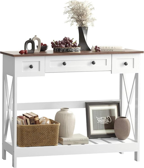 39.4" Farmhouse Console Table by VEELOK