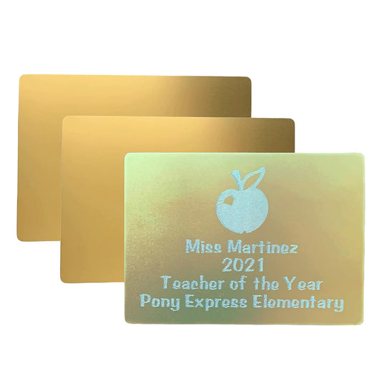 Zoom Precision Metal Engraving Sheets for Etching with Maker, Explore Air 2, Silhouette Cameo 4, Brother Scan and Cut Engraving Tool Tip Engraver; Blank Anodized Aluminum Sheets for Crafting - 3 Pack