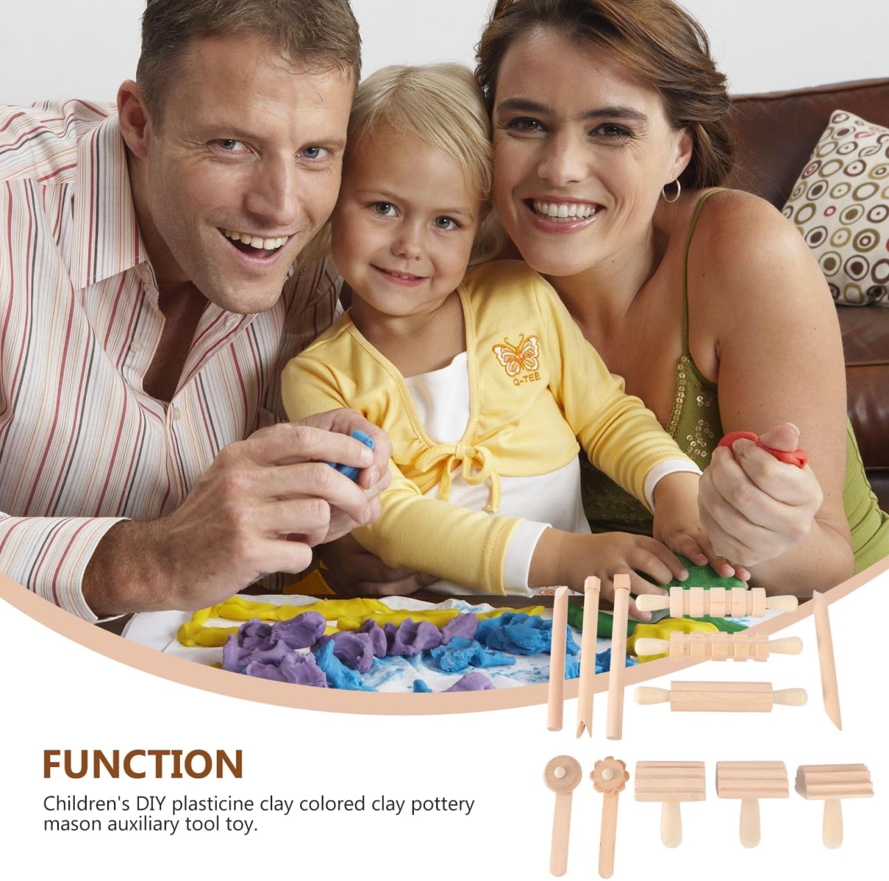 Small Wooden Rollers Mini Wooden Rolling Pin for Wood, Clay, and Dough Crafts for Christmas and Birthday Celebrations