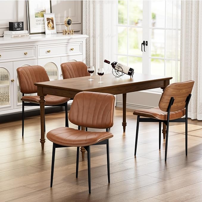 YaFiti Dining Chairs Set of 2, Dining Room and Kitchen Chairs, Mid Century - Image 9