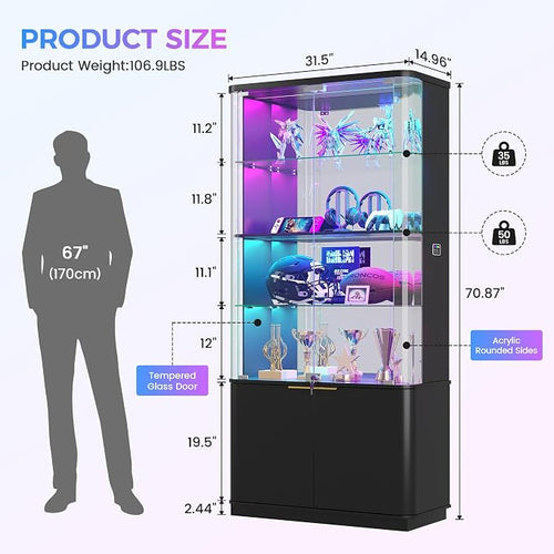 71" Tall RGB Display Cabinet - Image 2