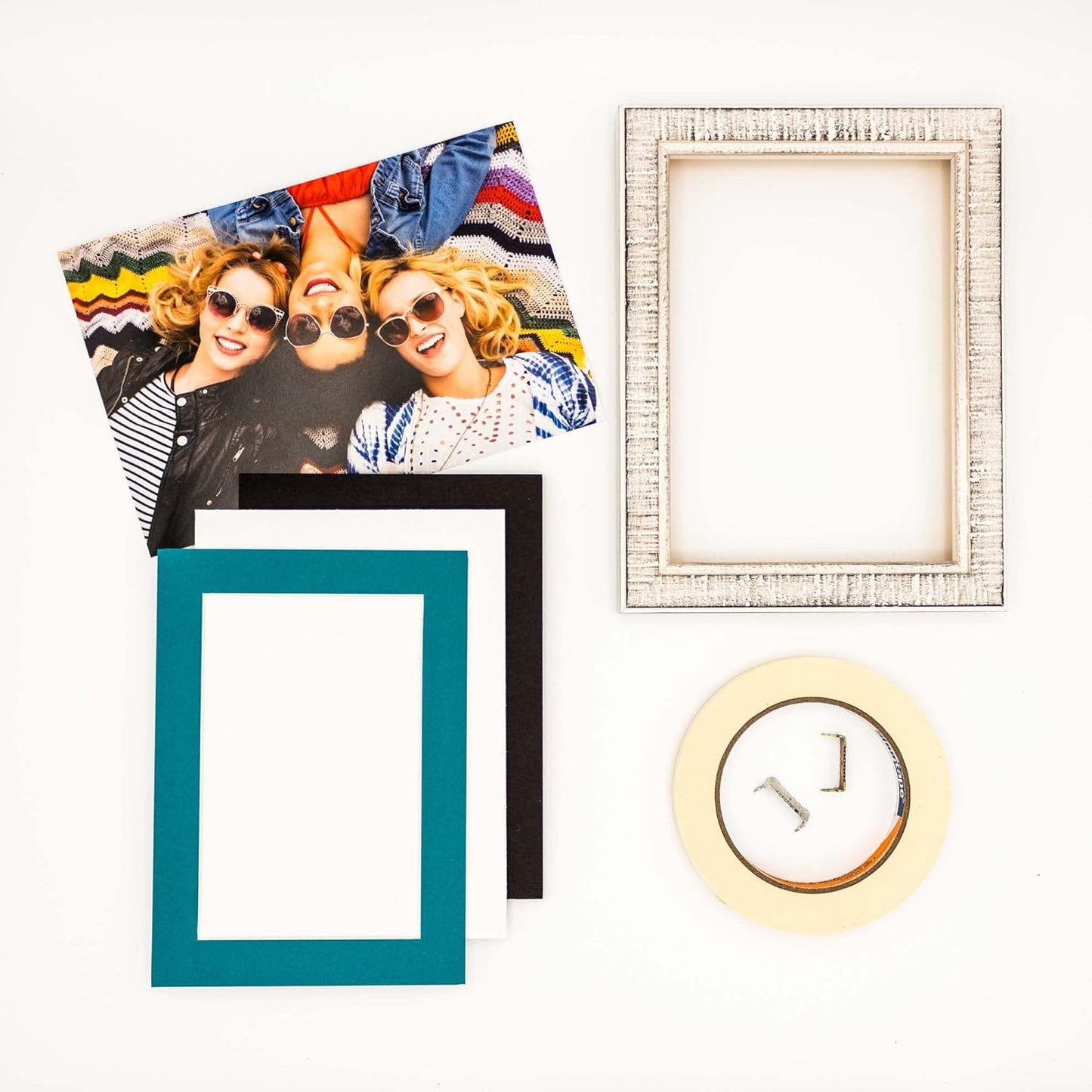 5x7 Mat for 8.5x11 Frame - Precut Mat Board Acid-Free Teal Blue 5x7 Photo Matte Made to Fit a 8.5x11 Picture Frame, Premium Matboard for Family Photos, Show Kits, Art, Picture Framing, Pack of 1 Mat
