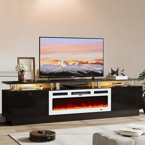 80" TV Stand for Living Room, Modern Entertainment Center & Media Console by Unknown