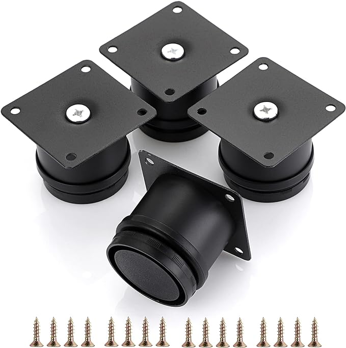 OwnMy 4PCS 2 Inch Stainless Steel Furniture Legs Feets Metal Cabinet Desk Legs by OwnMy