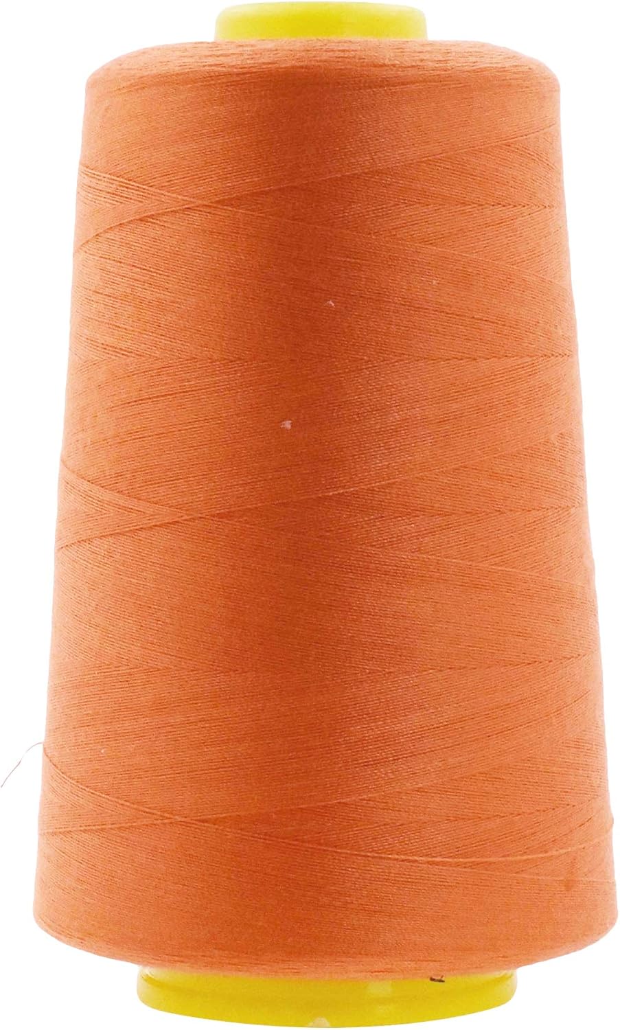 Mandala Crafts 4 Pack of Serger Threads Cones Spools - 20S/2 24000 Yards Polyester Orange Threads for Sergers Machine and Overlock Quilting Sewing Machine