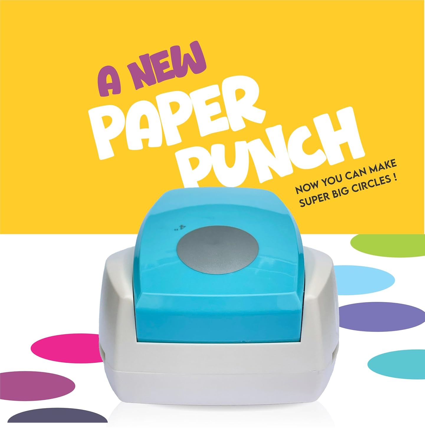 4 Inch Circle Punch, Hole Punch Shapes, Paper Punch Set for Scrapbooking Festival Paper Greeting Card DIY Albums Photos, 200 GSM Weight