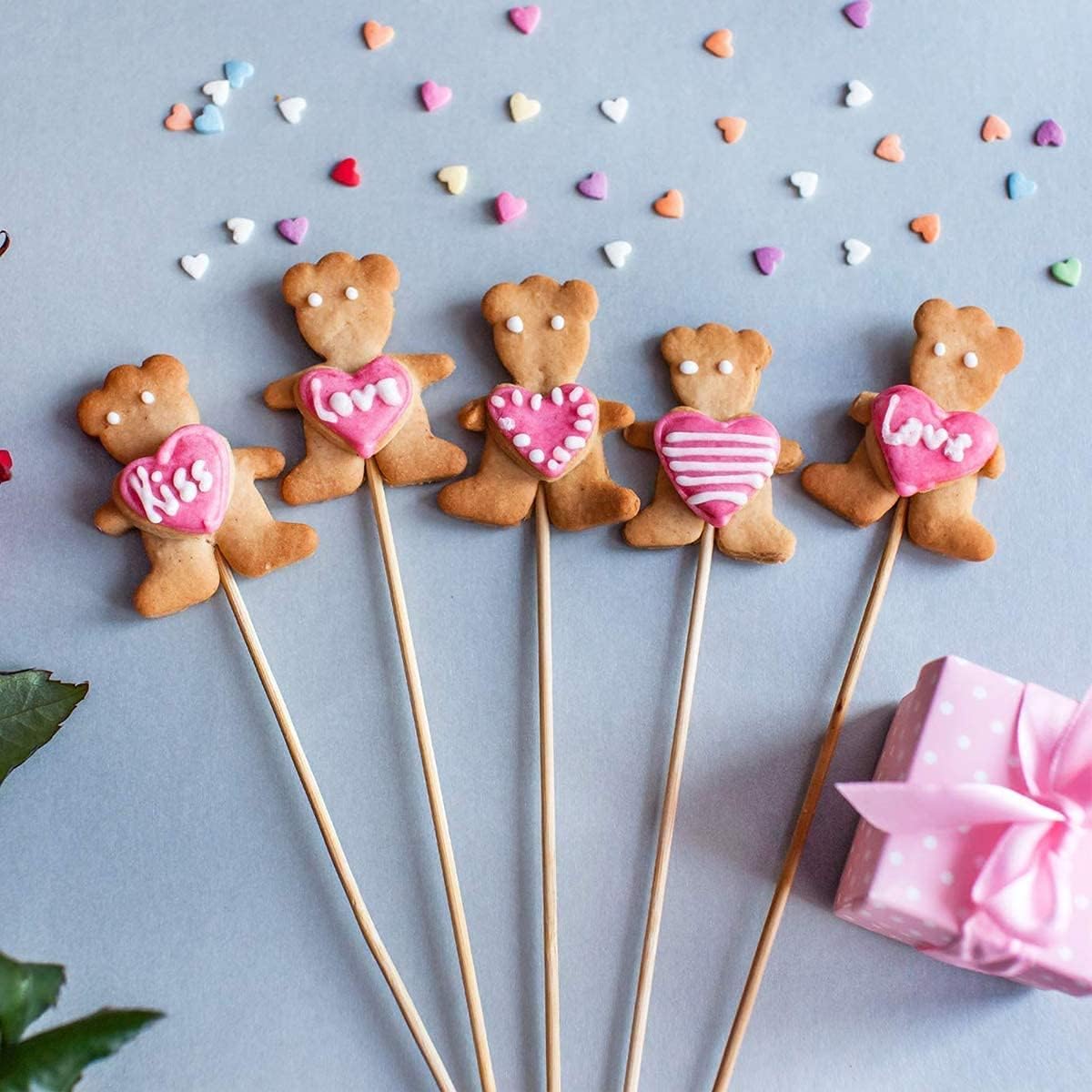 HOPELF 200PCS Dowel Rods Wood Sticks Wooden Dowel Rods - 1/8 x 12 Inch Bamboo Sticks - for Crafts，Hardwood Dowel Rod Assortment，Wooden Rod Sticks Doweling Rods， Cake Dowels and DIYers.
