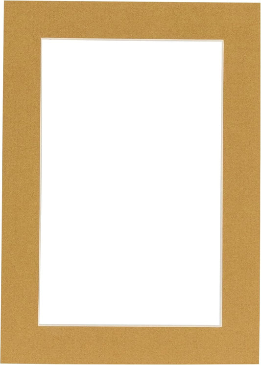 8x10 Mat for 6x8 Photo - Precut Rattan Beige Picture Matboard for Frames Measuring 8 x 10 Inches - Bevel Cut to Display Art Measuring 6 x 8 Inches - Acid Free ONE MAT with Backing Board & Clear Bag