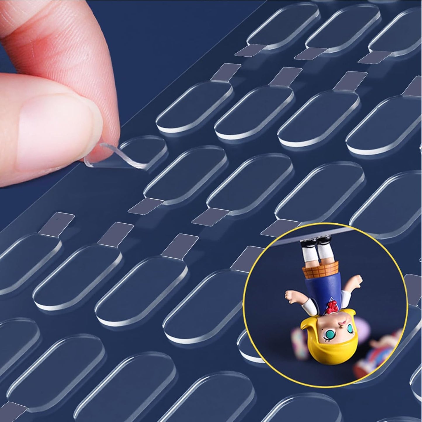 Adhesive Stick dots Two-Sided Sided Mounting Putty Stick Tack for Wall Hanging Crafts Balloons Festival Party Decorations,Clean Removable(0.31"*0.51"-500)