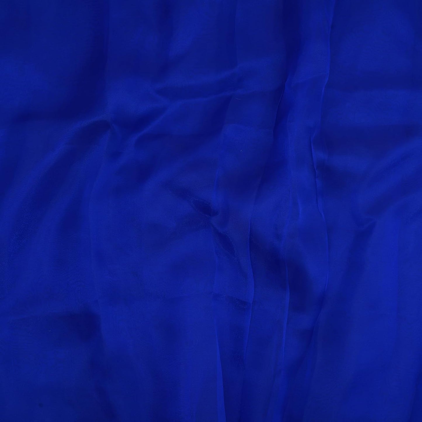 Organza Fabric 5 Yard Bridal Solid Sheer Organza Fabric Bolt for Wedding Dress, Fashion, Crafts, Decorations Silky Shiny Organza 44" - (5 Yard, Royal Blue)