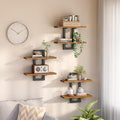 HOOBRO Floating Shelves, 15 Inch Wall Shelf Set of 3, Wall Mounted Storage by HOOBRO