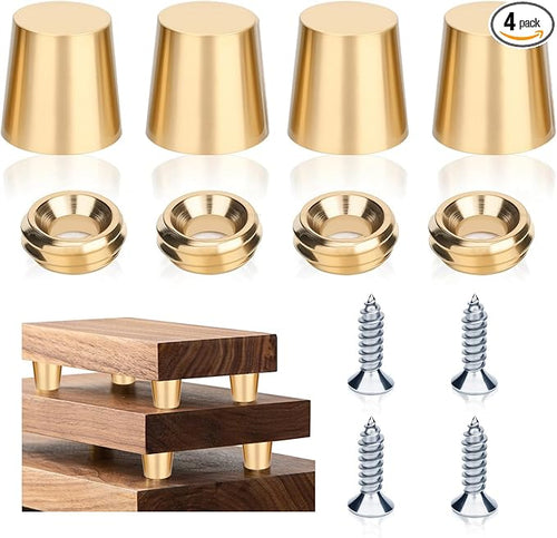 4 PCS Brass Cutting Board Feet by Unknown