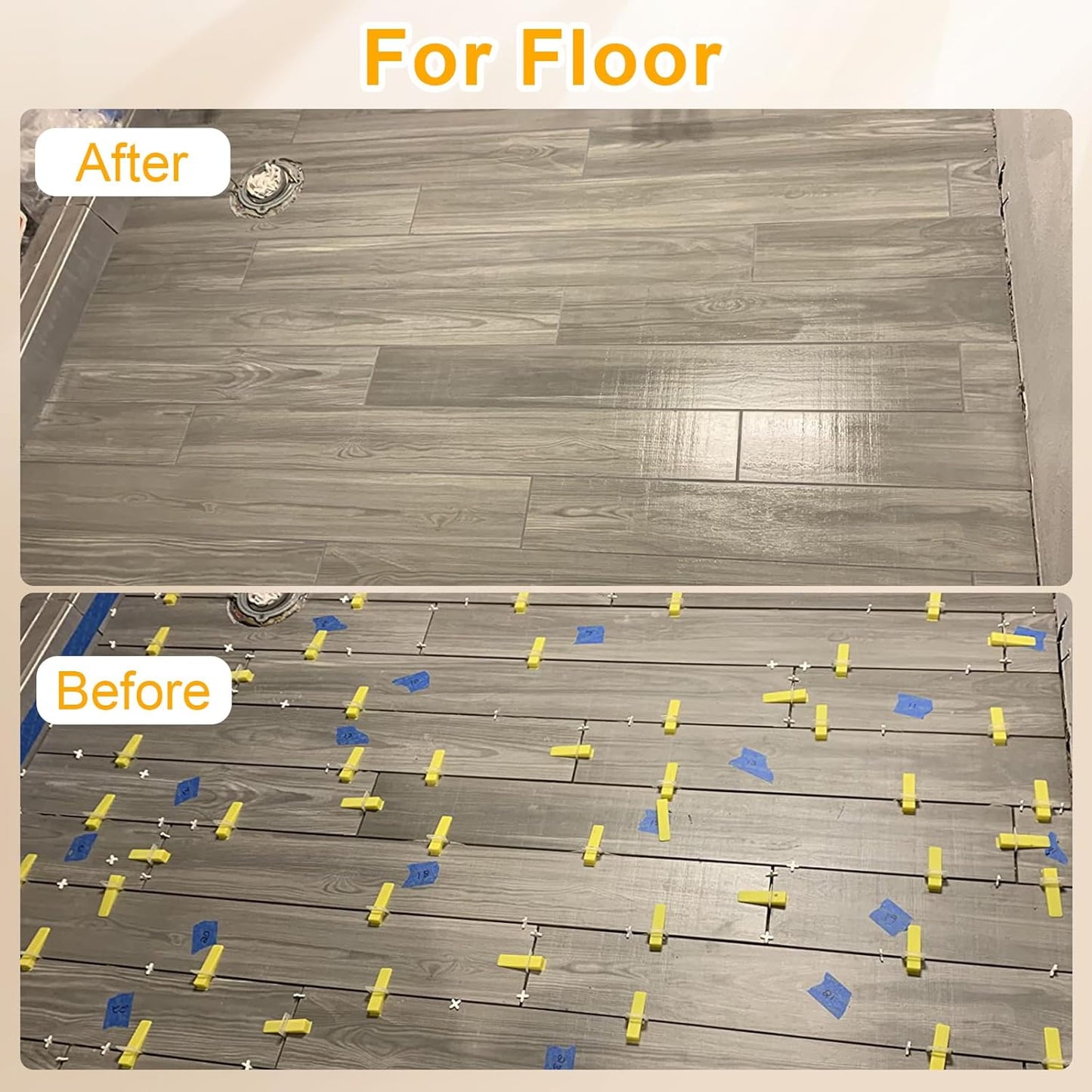 Storystore Tile Leveling System with Tile Pliers - 3000 Piece Tile Spacers Clips and 300 Piece Reusable Wedges, 1/8 Inch Tile Installation Tools Kit