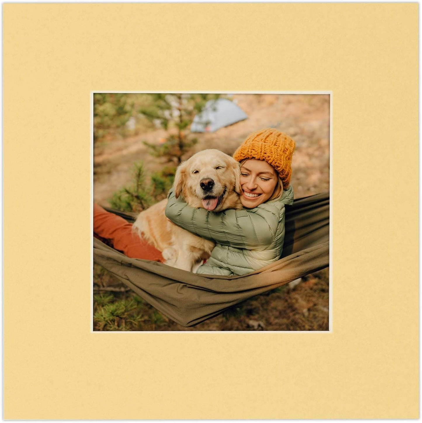 Pack of 25 Acid Free 8x10 Mats Bevel Cut for 5x8 Photos - Marzipan Beige Precut Matboards For Pictures, Photos, Framing - 4-ply Thickness