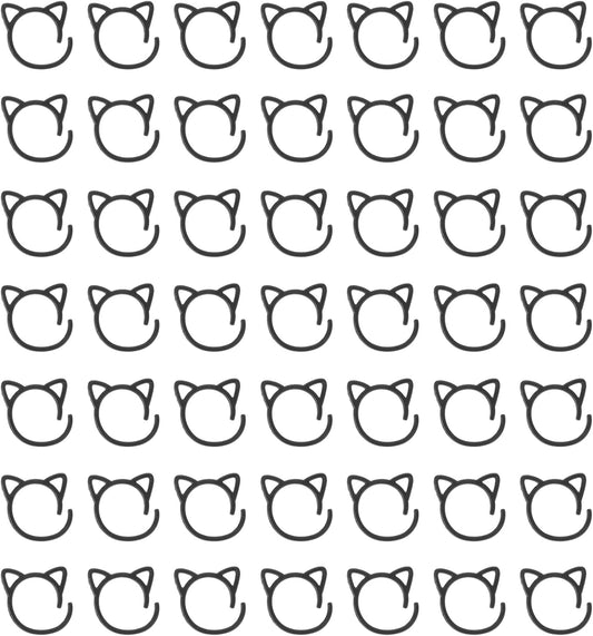 uxcell 50pcs Stitch Markers, Spiral Stitch Markers Crochet Needle Clip Counter Knit Ring Crochet Locking Sewing Accessories for DIY Handcraft Knitting and Crocheting, Black