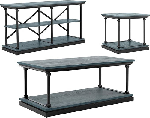24/7 Shop at Home Ambridge Transitional Multi-Storage Wood 3-Piece Coffee Table by 247SHOPATHOME