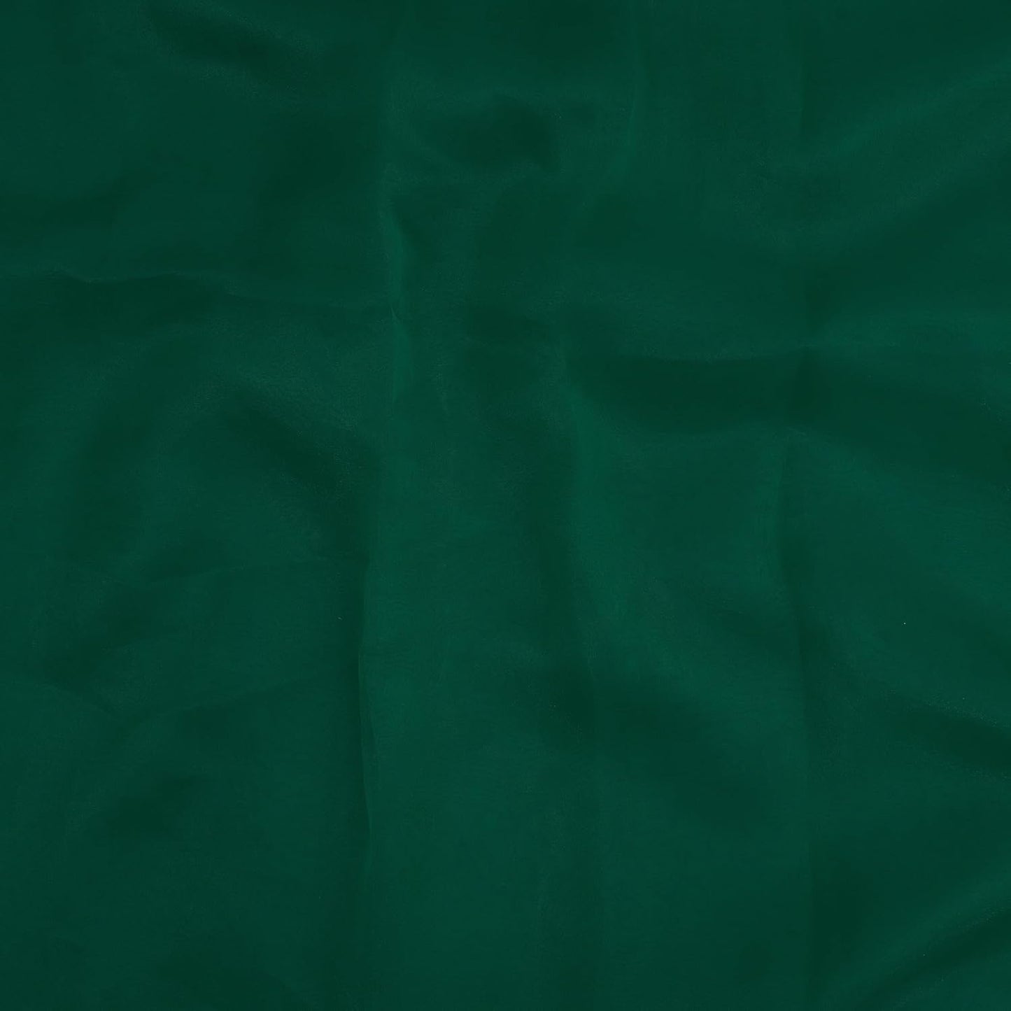 Organza Fabric 5 Yard Bridal Solid Sheer Organza Fabric Bolt for Wedding Dress, Fashion, Crafts, Decorations Silky Shiny Organza 44" - (5 Yard, Hunter Green)