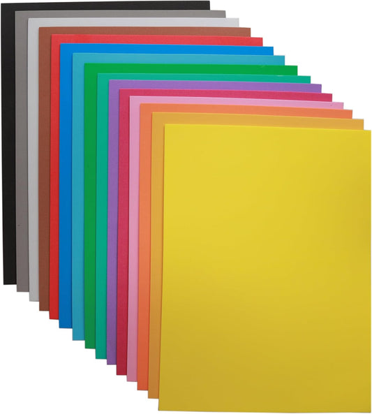 EVA Foam Sheets for Crafts, 15 Assorted Colors, 9 x 12 Inch, 2mm Thickness, 15 Pack – Perfect for DIY Arts and Crafts, Foam Paper for Kids, Cosplay and Costumes