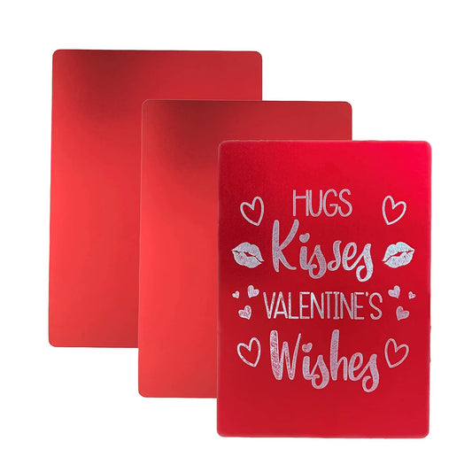 Metal Engraving Sheets for Etching with Maker, Explore Air 2, Silhouette Cameo 4, Brother Scan and Cut Zoom Precision Engraving Tool Tip Engraver; Blank Anodized Aluminum Sheets for Crafting - 3 Pack