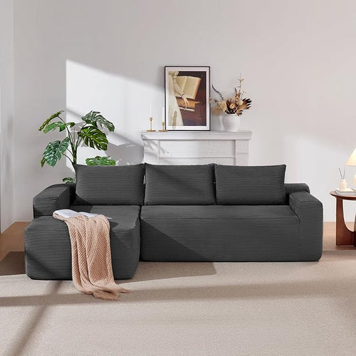 97" Cloud Sectional Couch, Modern Modular Sectional Sofa by HANXIN