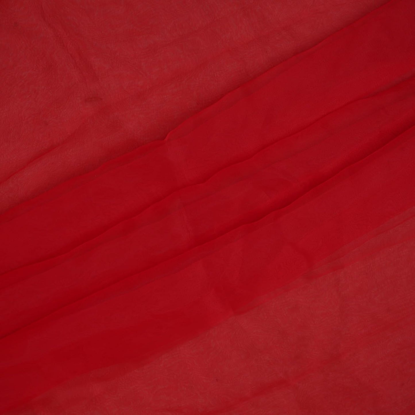 Organza Fabric 5 Yard Bridal Solid Sheer Organza Fabric Bolt for Wedding Dress, Fashion, Crafts, Decorations Silky Shiny Organza 44" - (5 Yard, Red)