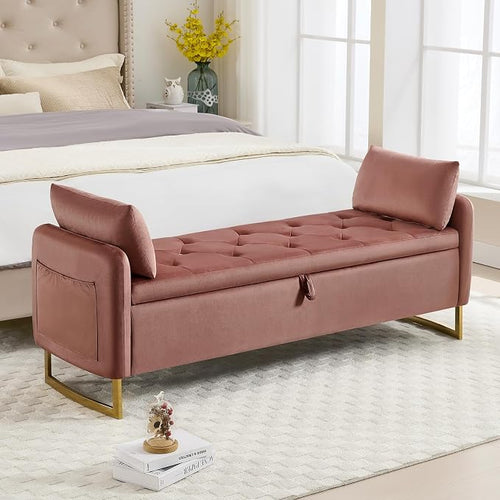 65" End of Bed Storage Bench, Modern Storage Benches by HOMYKA