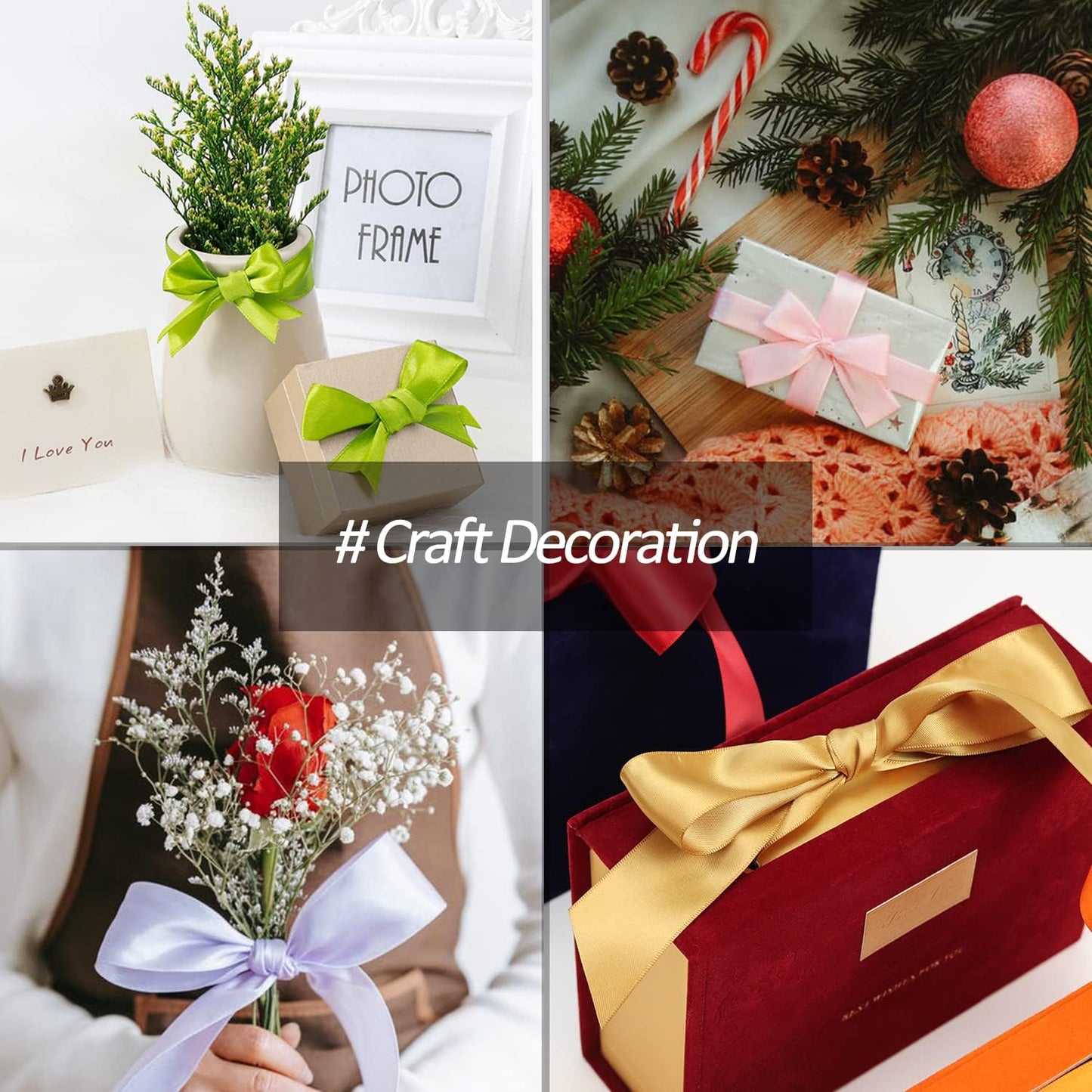 1" Wide x 100 Yards Single Face Polyester Satin Ribbon, Satin Ribbon for Crafts, Gift, Hair Bows, Wedding Party Decoration, Bow Making & Other Projects (Pink)