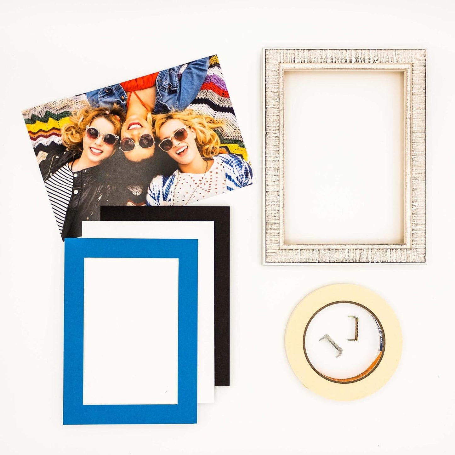 11x14 Mat for 8.5x11 Photo - Precut Bay Blue Picture Matboard for Frames Measuring 11 x 14 Inches - Bevel Cut Matte to Display Art 8.5 x 11 Inches - Acid Free ONE MAT with Backing Board & Clear Bag