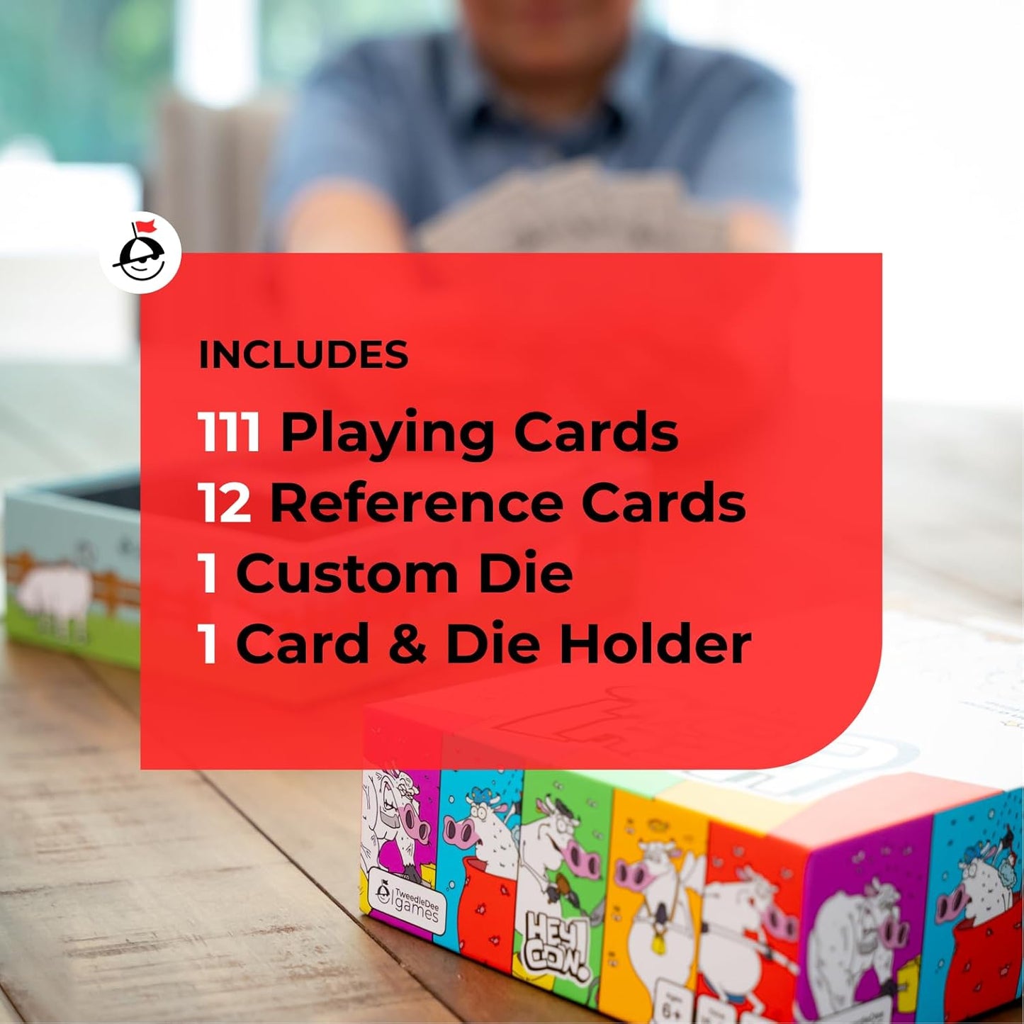 Hey Cow! - Family Card Game for Kids and Adults - Fun Farm-Themed Strategy Game Ages 6+ - Easy to Learn Party Game with Quick Playtime - Perfect for Family Game Night