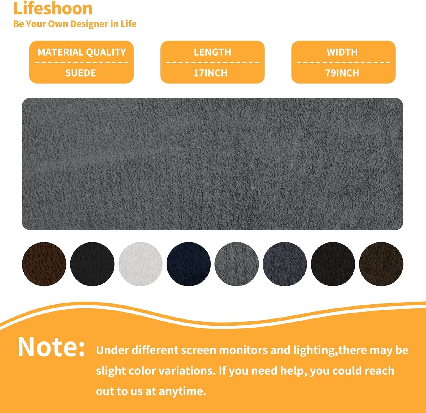 Fabric Repair Patches, 17X79 Inch Self-Adhesive Suede Patches Tape Durable, DIY Large Fabric Repair for Sofa, Couches, Furniture, Chair, Clothing （17X79 Inch, Coffee）