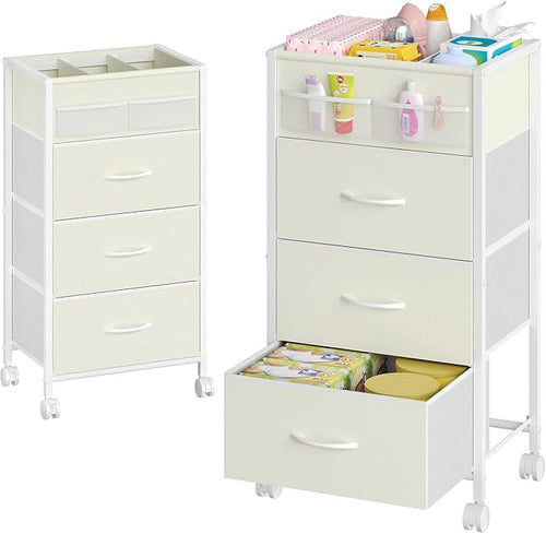 4-Tier Baby Diaper Caddy Organizer Cart by Cidaziya