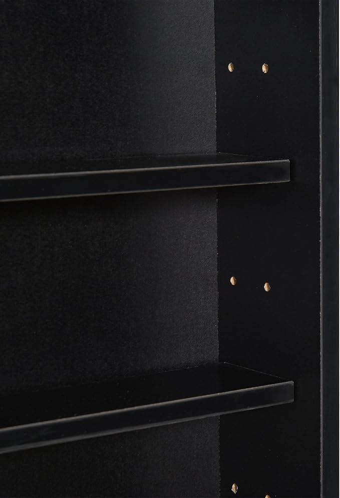 HOMCOM 5-Tier Display Cabinet, Glass Door Cabinet - Image 7