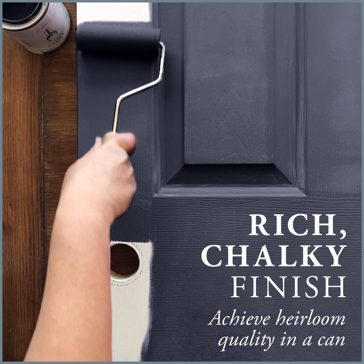 AMY HOWARD AT HOME Chalk-Based One Step Paint for Furniture, Cabinetry, Decor, Finish, and More | No Stripping, Sanding, or Priming | Dark Base | 32 Ounce | Good Man is Hard to Find