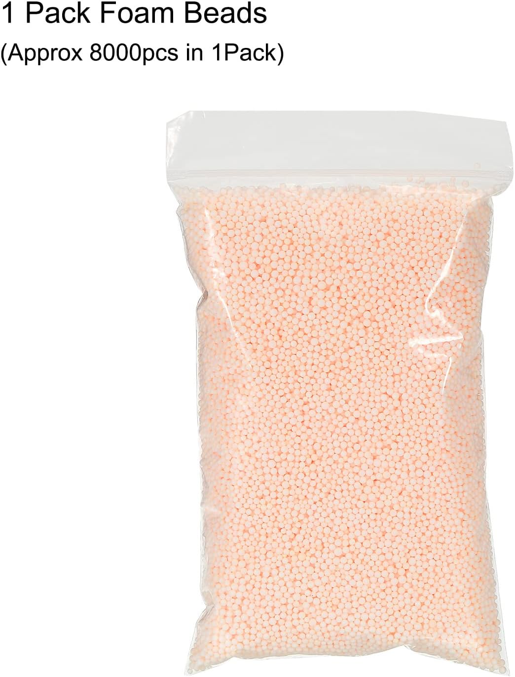 MECCANIXITY Foam Beads Foam Balls 2-3mm for Wedding and Party Decorations, Tiny Packing Balls, Arts DIY Crafts Supplies (Champagne,1 Pack Approx 8000pcs)