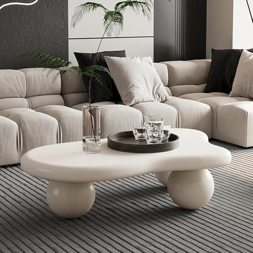 40" Irregular Cloud Coffee Table Asymmetrical Tea Table Low Coffee Table Unique by LvingRoomFurniture