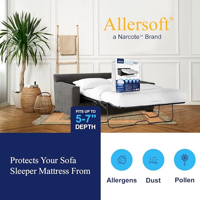Allersoft| Queen Sleeper Sofa Mattress Cover - Image 8