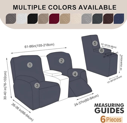 6-Piece Recliner Loveseat Covers - Image 2