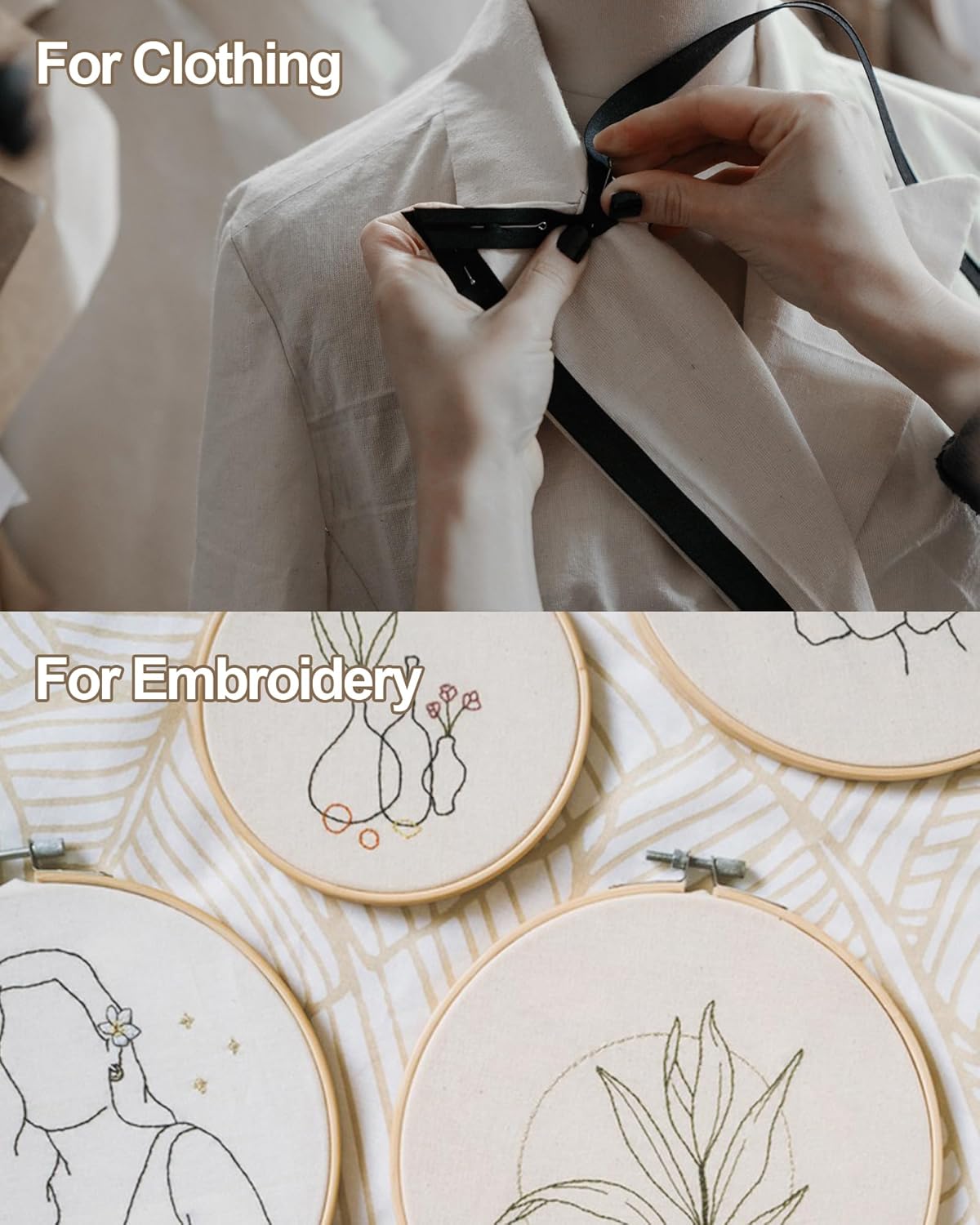 HOTGODEN Medium Weight 100% Cotton Muslin Fabric: 63 inch x 2,5,10 Yards Unbleached Muslin Linen Fabric Material for Sewing Material Apparel Cloth