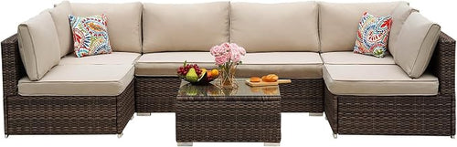 7-Piece Outdoor Patio Furniture Set by ZJEYEJZ