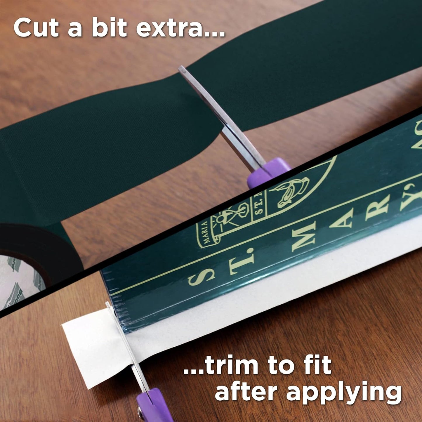 BookGuard 2 inch Premium Bookbinding Repair Cloth Tape, 15 Yard Roll, Forest Green