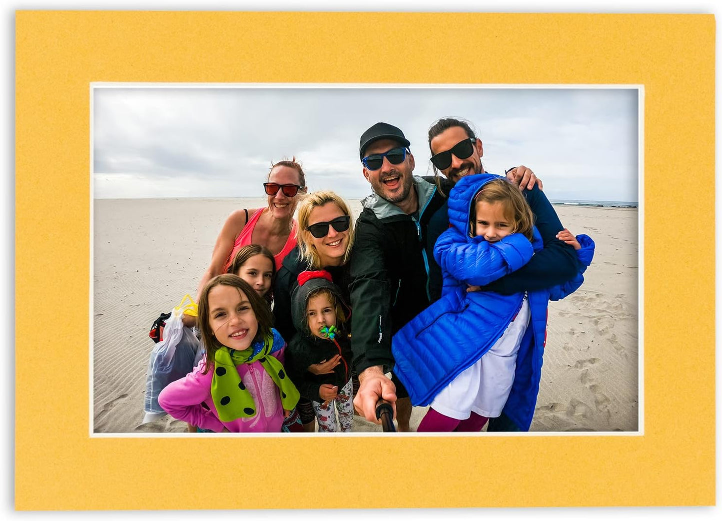 Pack of 25 Acid Free 8.5x11 Mats Bevel Cut for 7x9 Photos - Topaz Orange Precut Matboards For Pictures, Photos, Framing - 4-ply Thickness