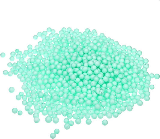 MECCANIXITY Foam Beads Foam Balls 7-9mm for Wedding and Party Decorations, Tiny Packing Balls, Arts DIY Crafts Supplies (Green,1 Pack Approx 3000pcs)